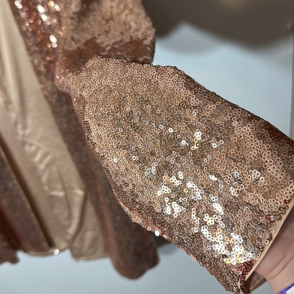 Torrid STRETCH SEQUIN MESH LONG LINE jacket blazer - Picture 8 of 14